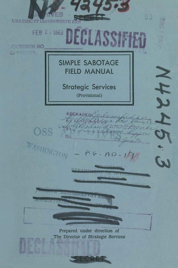 Simple Sabotage Field Manual