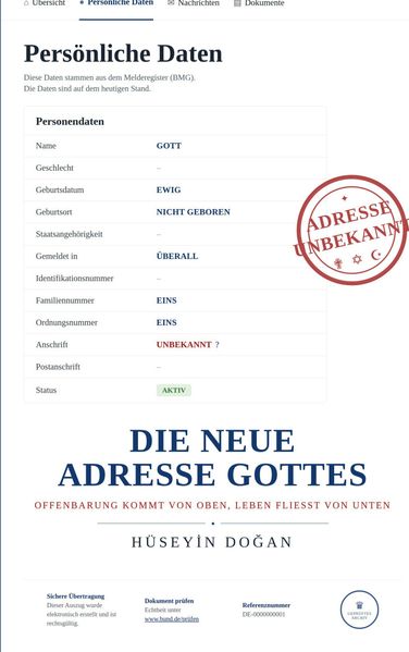 DIENEUEADRESSE GOTTES