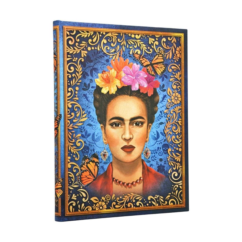 The Colourful Portrait (Viva Frida) Ultra Lined Hardcover Journal (Elastic Band Closure)