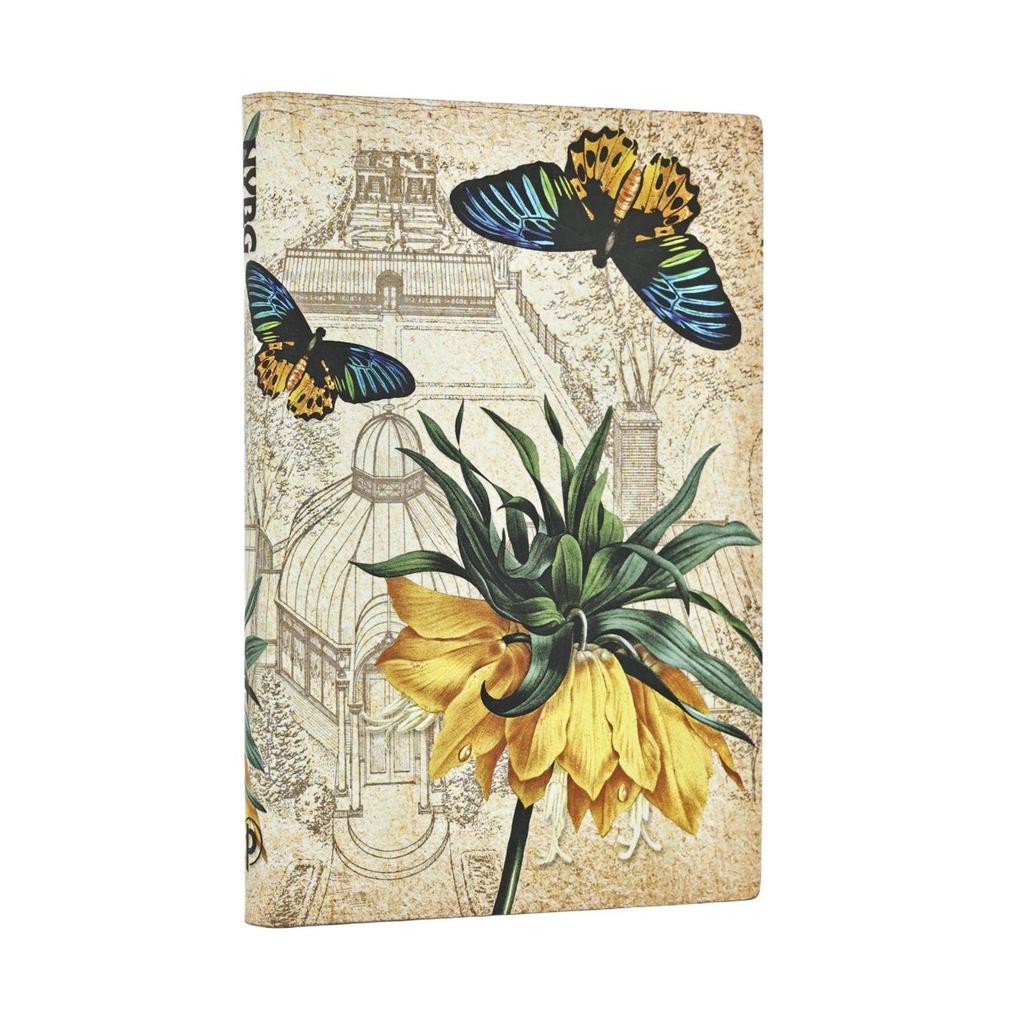 Golden Fritillaria Mini Lined Softcover Journal (Elastic Band Closure)
