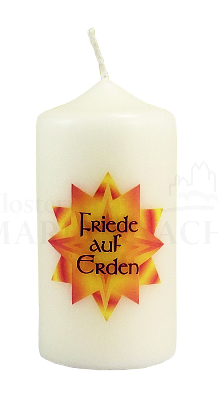 Kerze Friede auf Erden