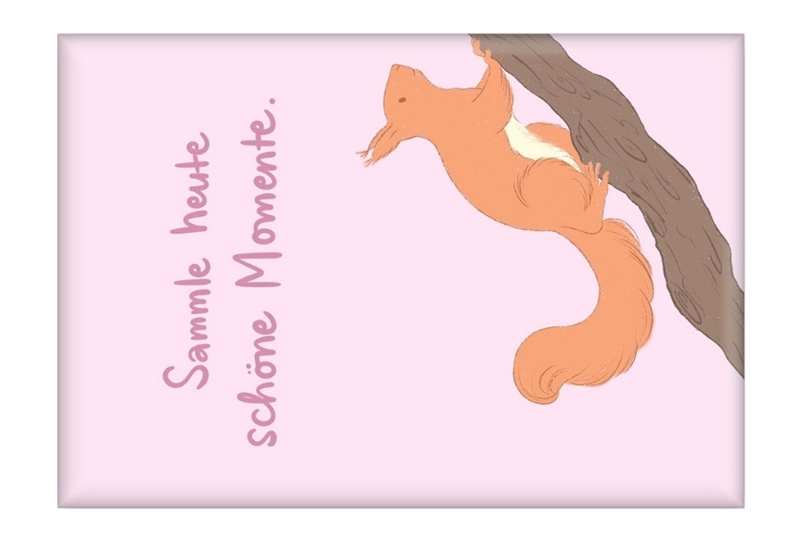 Magnet Eichhörnchen Sammle heute schöne Momente'