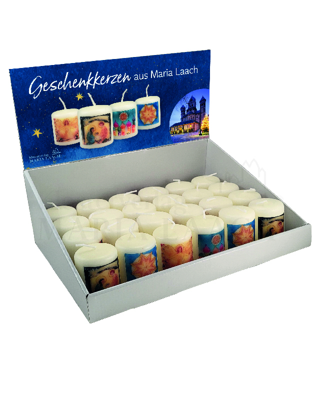 Verkaufsdisplay 28 Kerzen 4 x 7 Stück je 7 x 876131 876132 876133 876134