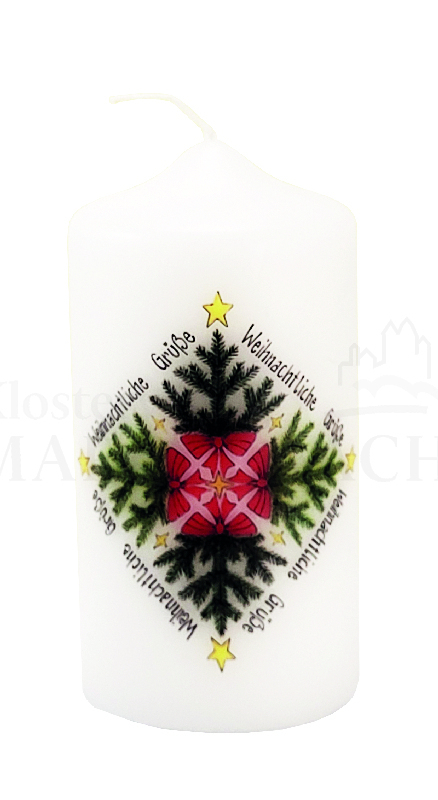 Kerze Weihnachtliche Grüße
