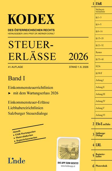 KODEX Steuer-Erlässe 2026 Band I