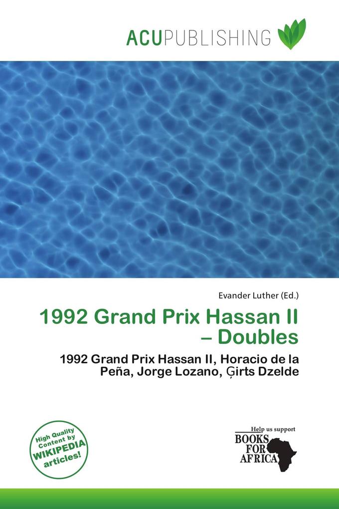 1992 Grand Prix Hassan II - Doubles