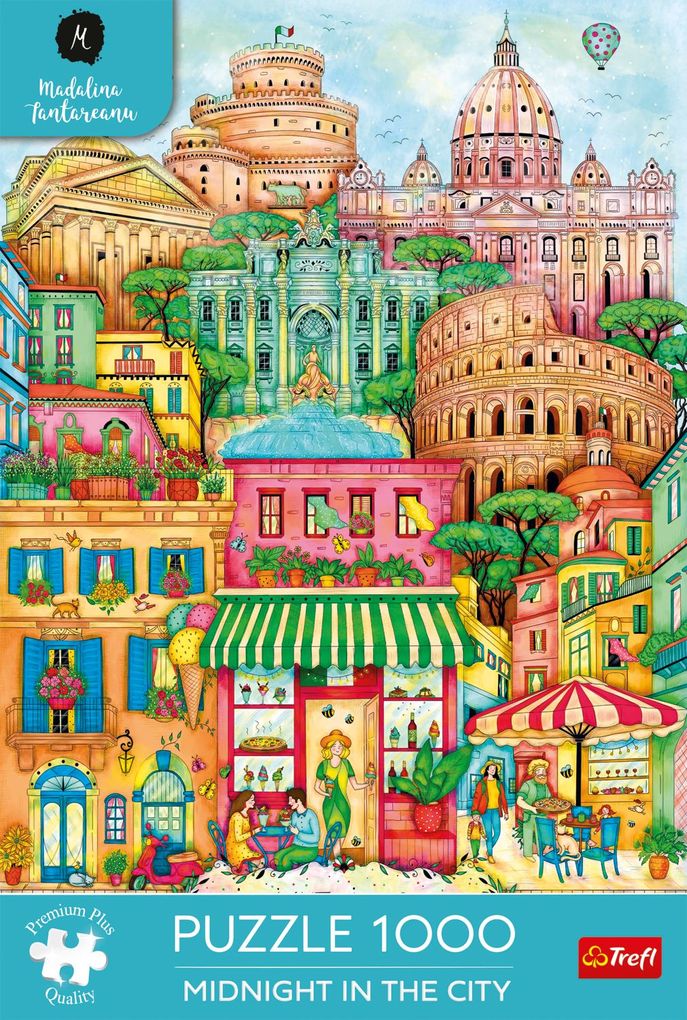 Puzzle Premium Plus 1000 Mitternacht in Rom