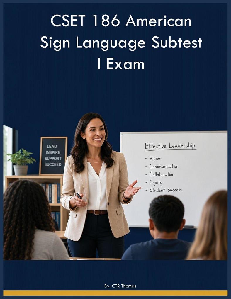 CSET 186 American Sign Language Subtest I Exam