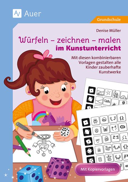 Würfeln - zeichnen - malen im Kunstunterricht