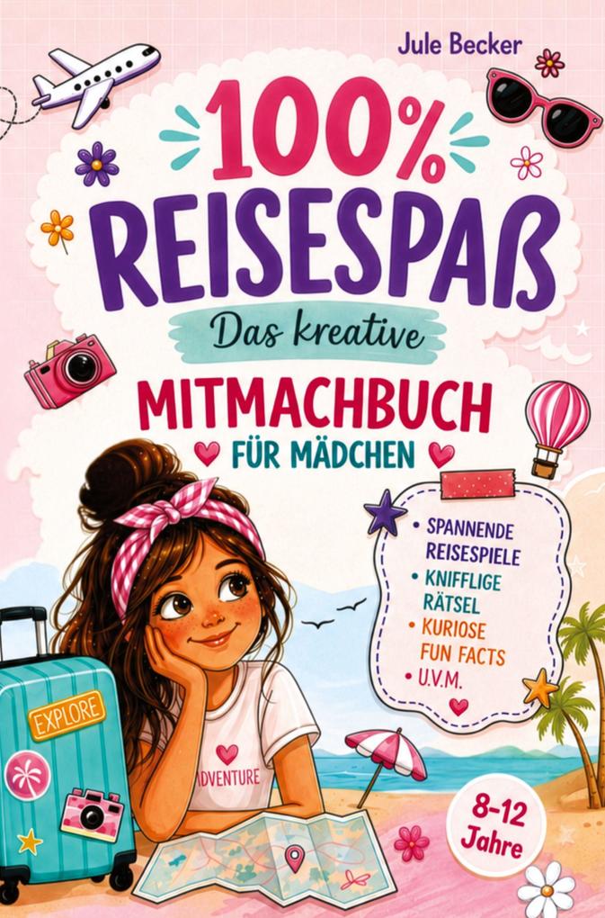 100 % Reisespaß: Das kreative Mitmachbuch für Mädchen von 8-12 Jahren: