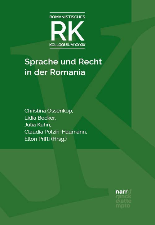 Sprache und Recht in der Romania
