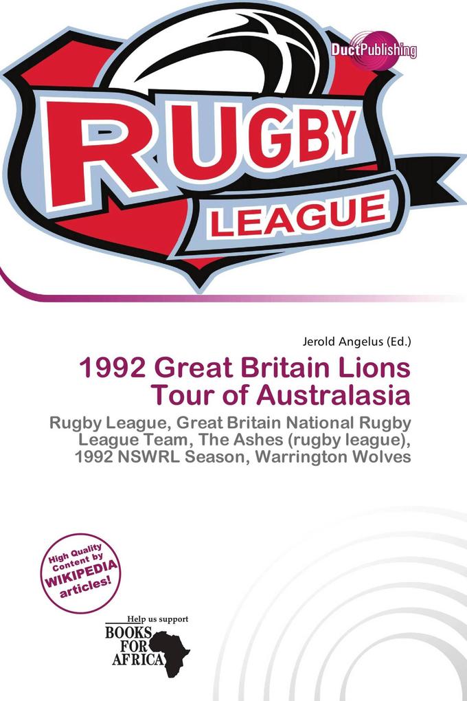 1992 Great Britain Lions Tour of Australasia