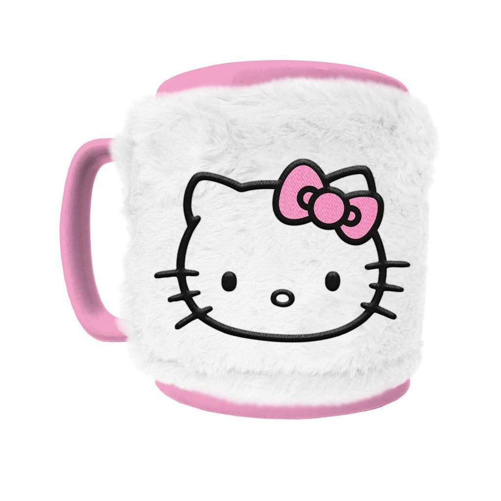HELLO KITTY (PINK BOW FACE ICON) FUZZY MUG