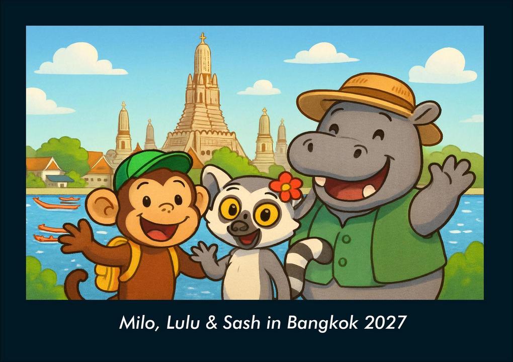 Milo Lulu & Sash in Bangkok 2027 Fotokalender DIN A4