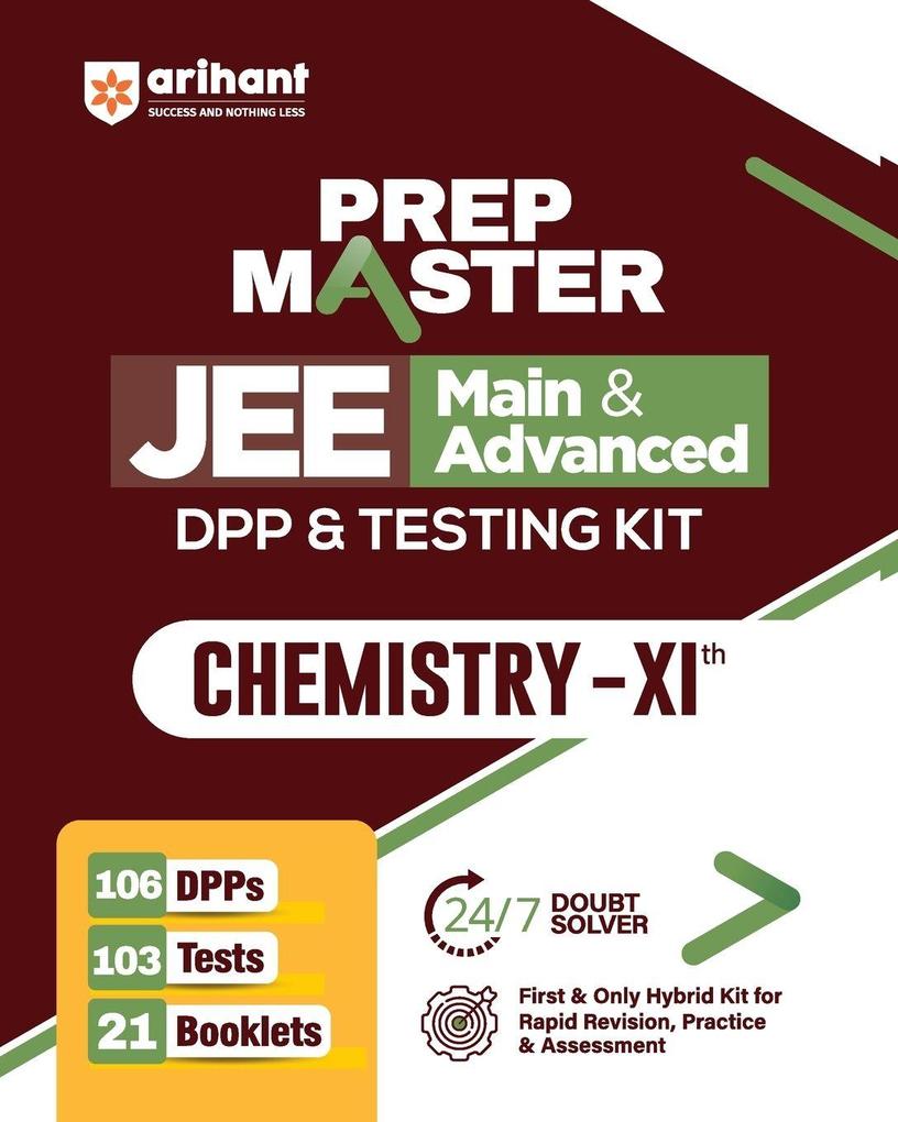 PREP MASTER JEE Main & Advanced DPP & Testing Kit Chemistry - XIth