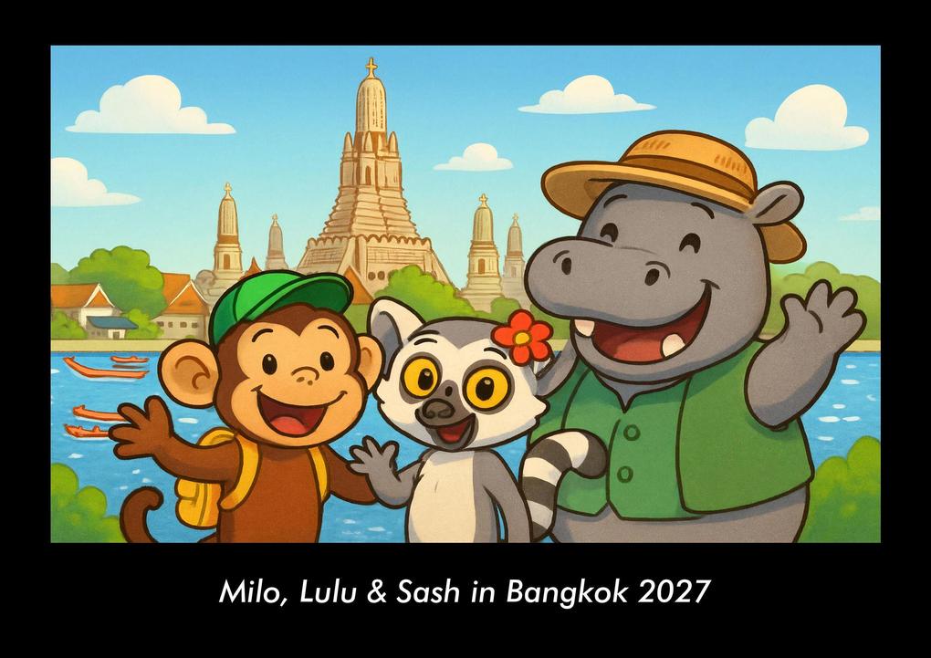 Milo Lulu & Sash in Bangkok 2027 Fotokalender DIN A3