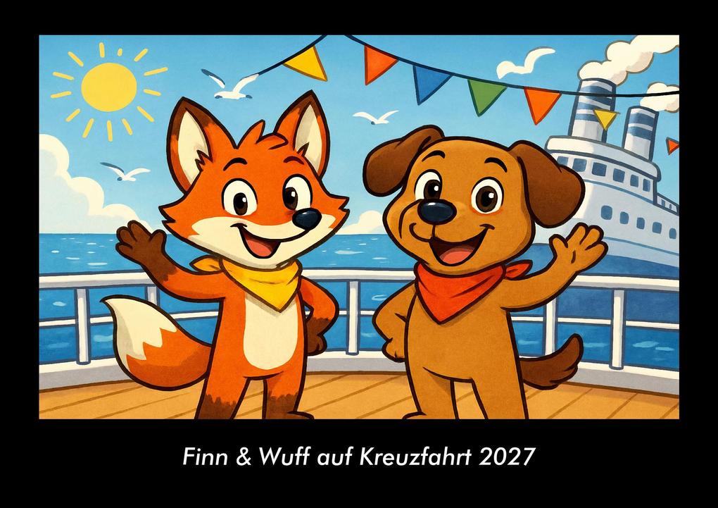 Finn & Wuff auf Kreuzfahrt 2027 Fotokalender DIN A3