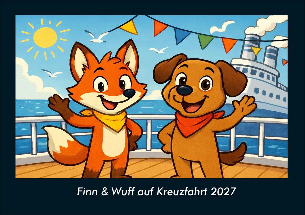 Finn & Wuff auf Kreuzfahrt 2027 Fotokalender DIN A4