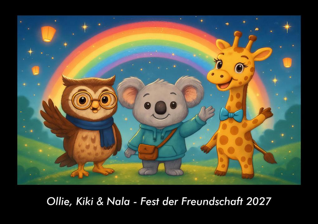 Ollie Kiki & Nala - Fest der Freundschaft 2027 Fotokalender DIN A3