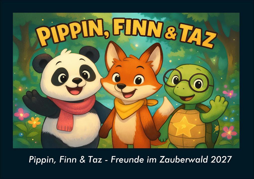 Pippin Finn & Taz - Freunde im Zauberwald 2027 Fotokalender DIN A4