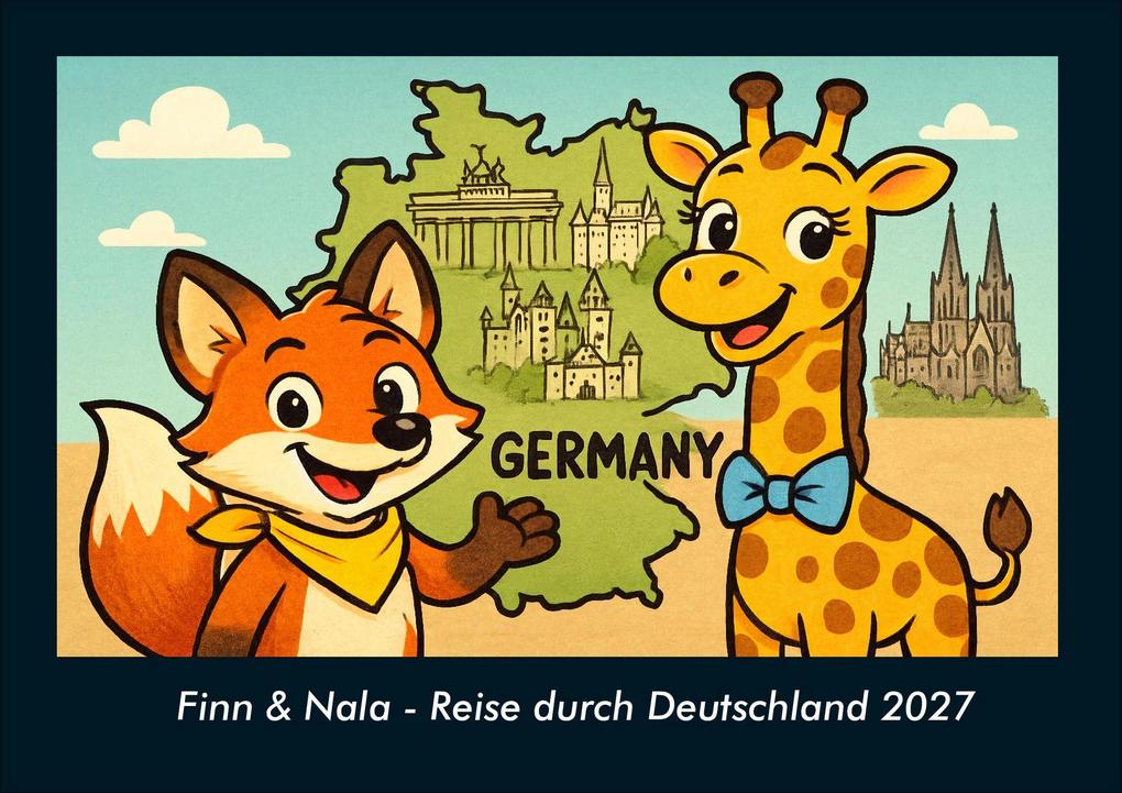 Finn & Nala - Reise durch Deutschland 2027 Fotokalender DIN A4