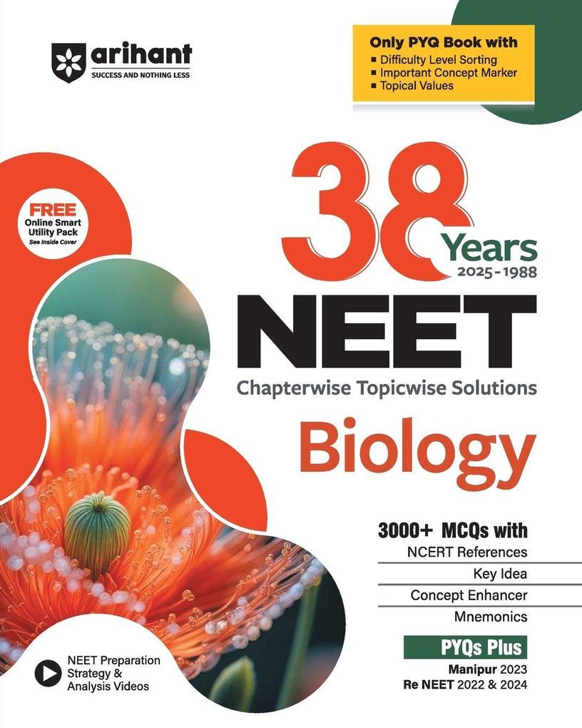 38 Years' NEET Chapterwise Topicwise Solutions Biology