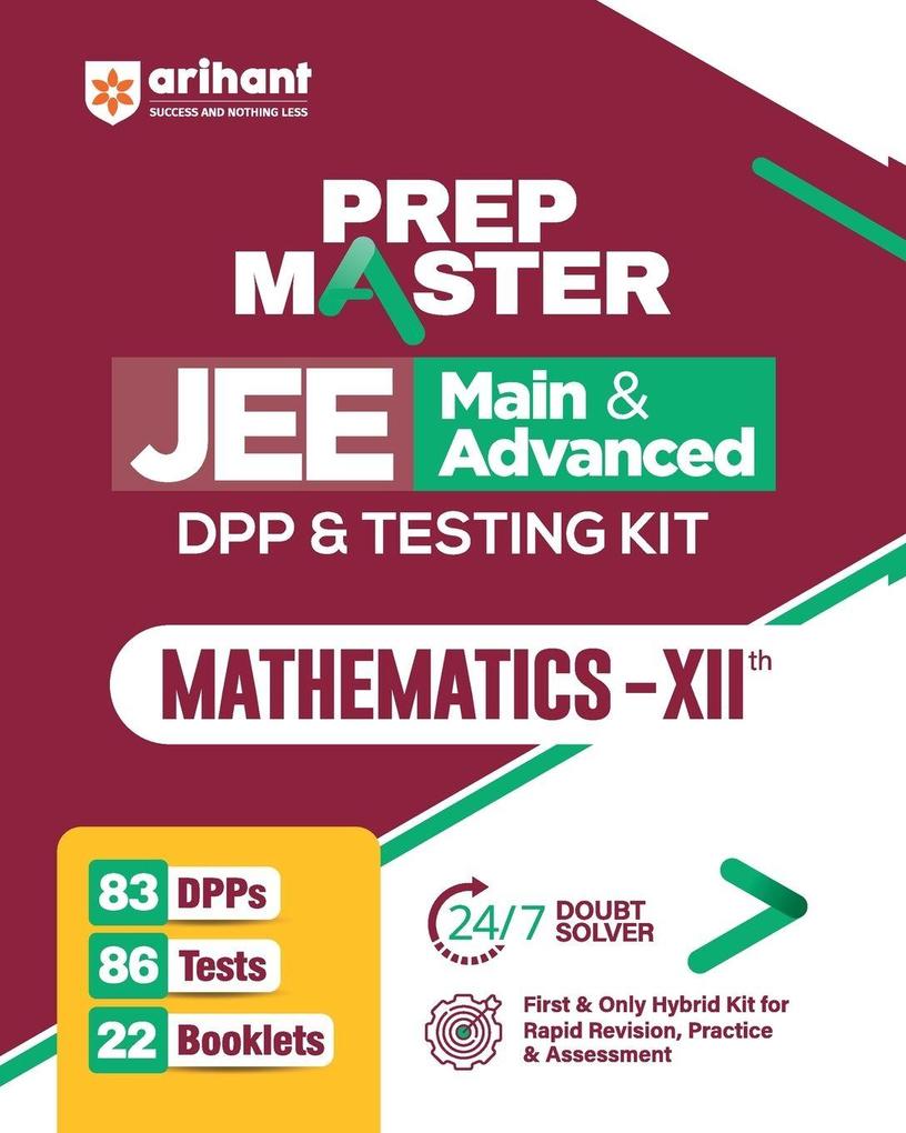 PREP MASTER JEE Main & Advanced DPP & Testing Kit Mathematics - XIIth