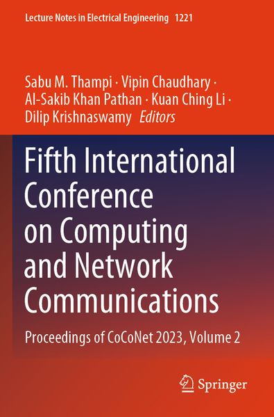 Fifth International Conference on Computing and Network Communications