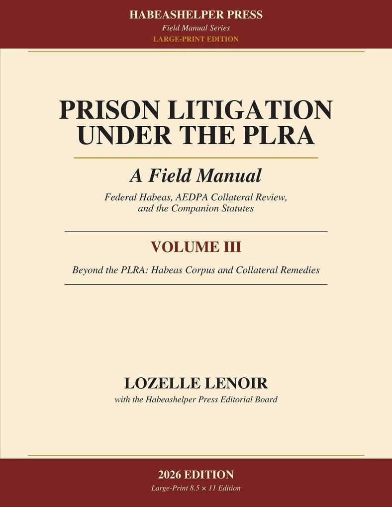 Prison Litigation Under the PLRA