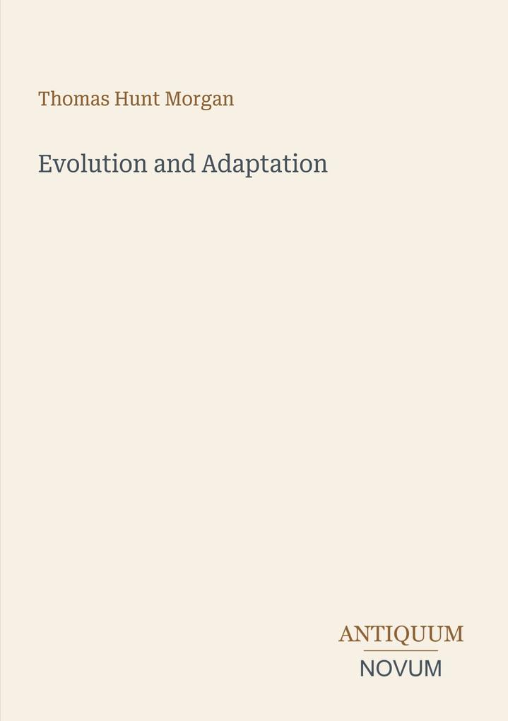 Evolution and Adaptation
