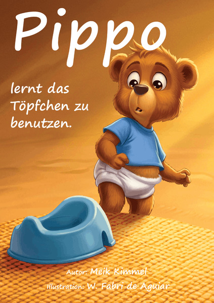 Pippo learns to use the potty