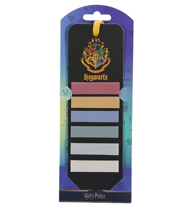 Harry Potter Hogwarts Lesezeichen mit Haftmarkern