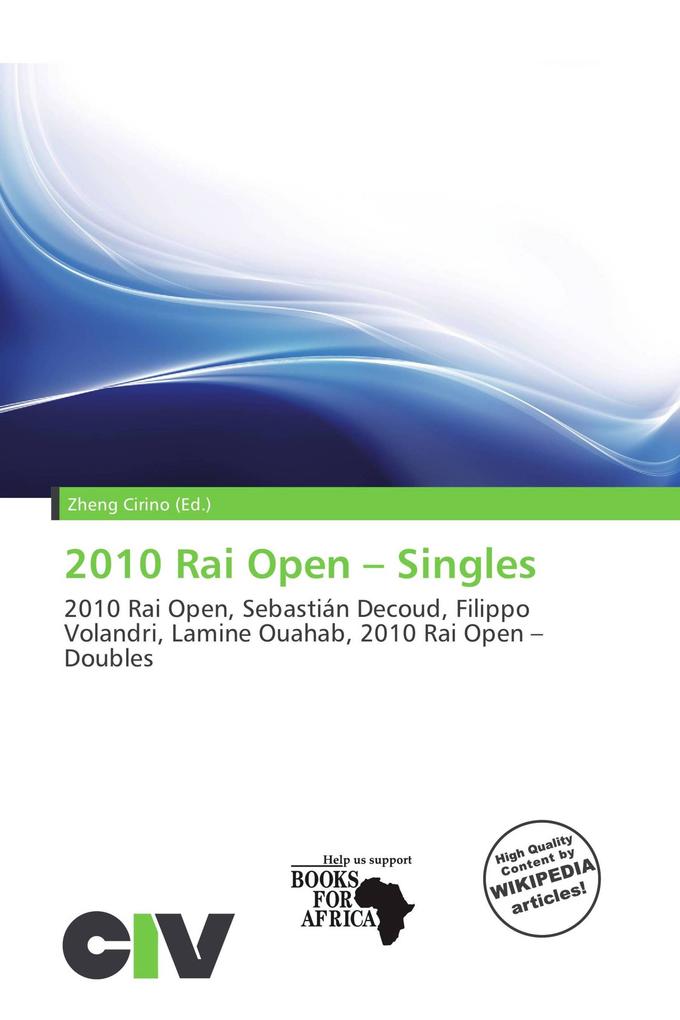 2010 Rai Open - Singles