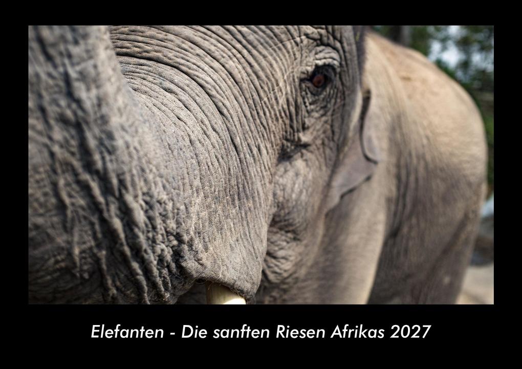 Elefanten - Die sanften Riesen Afrikas 2027 Fotokalender DIN A3