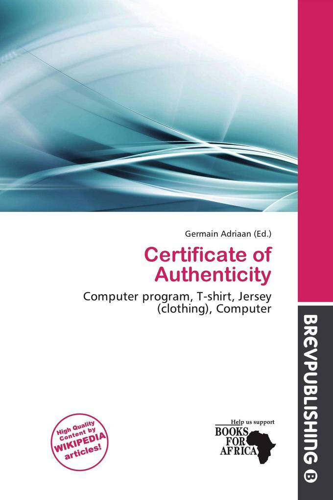 Certificate of Authenticity
