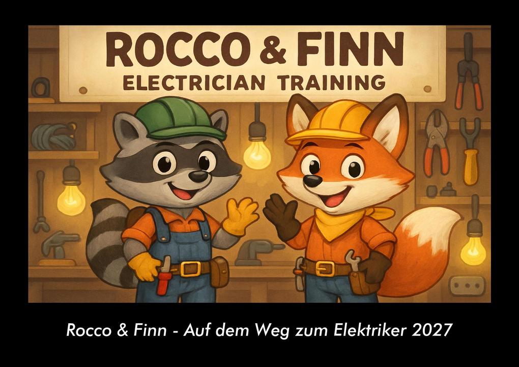 Rocco & Finn - Auf dem Weg zum Elektriker 2027 Fotokalender DIN A3
