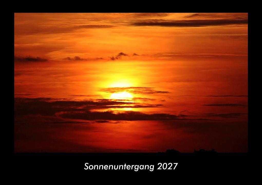 Sonnenuntergang 2027 Fotokalender DIN A3