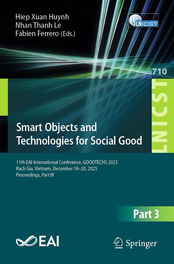 Smart Objects and Technologies for Social Good