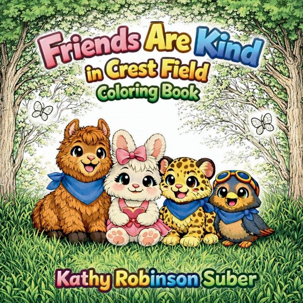 Friends are kind in Crest Field Coloring Book