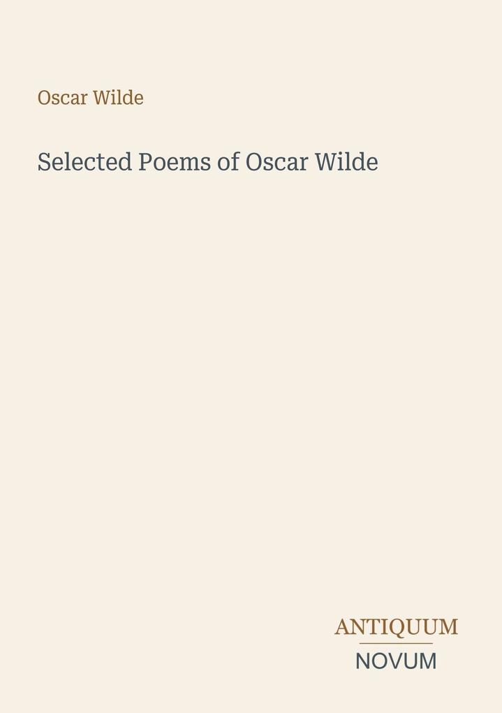 Selected Poems of Oscar Wilde