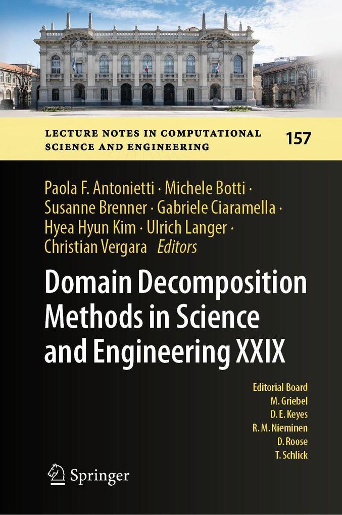 Domain Decomposition Methods in Science and Engineering XXIX