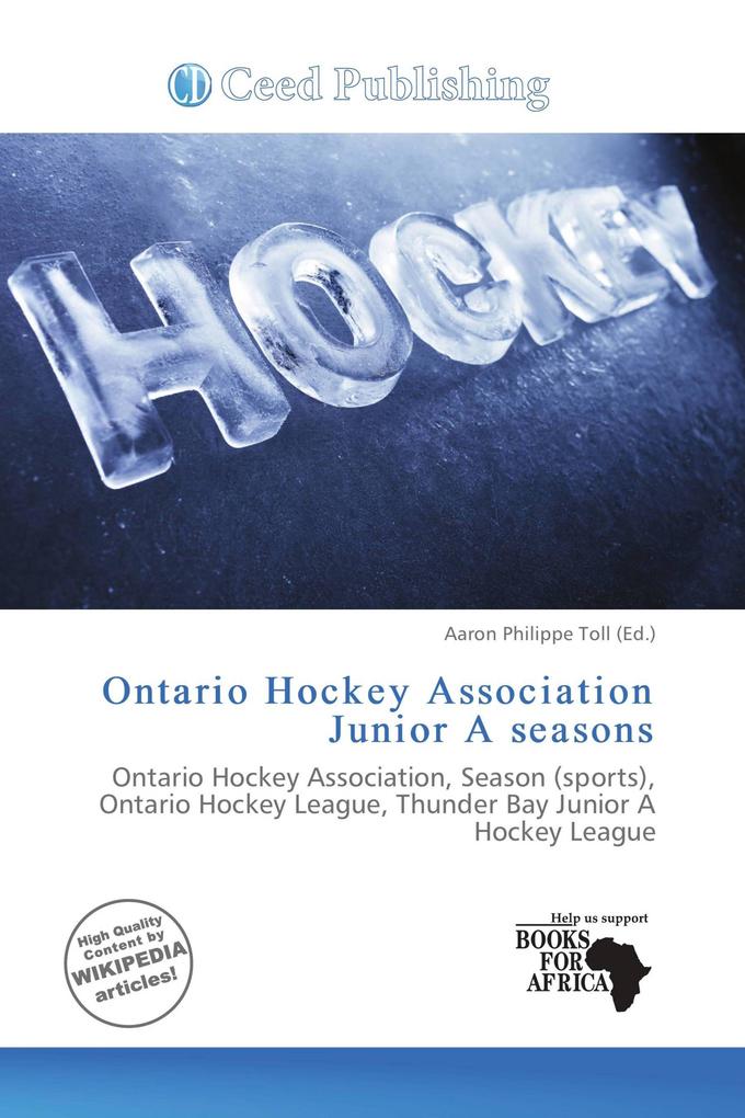 Ontario Hockey Association Junior A seasons