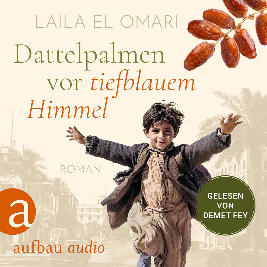 Dattelpalmen vor tiefblauem Himmel