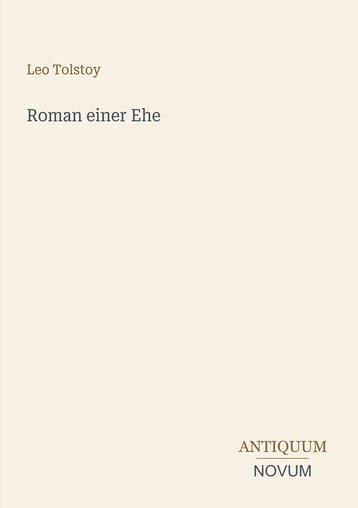 Roman einer Ehe