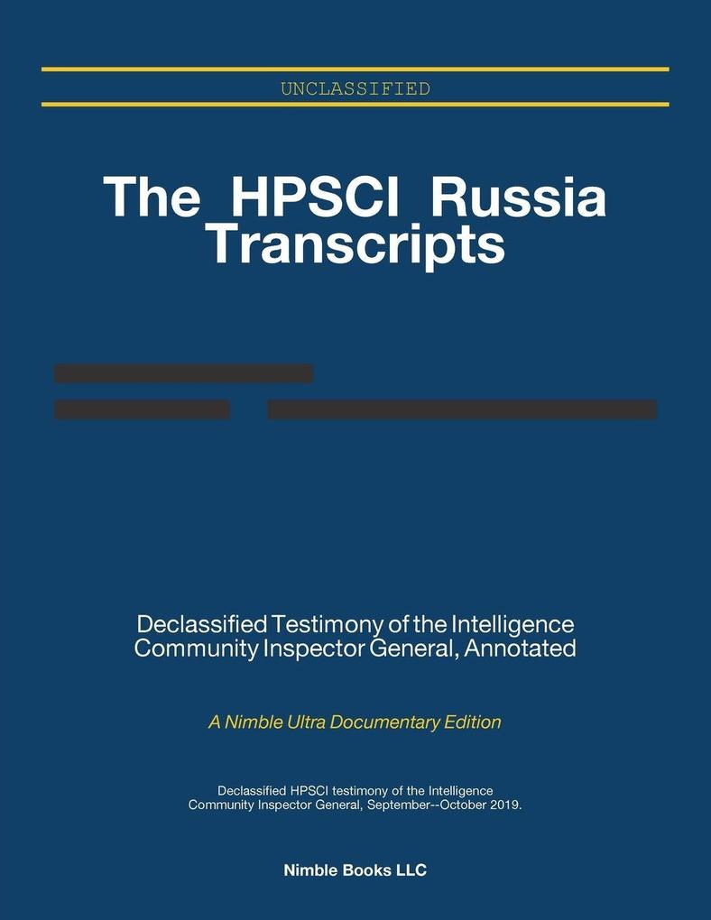 The HPSCI Russia Transcripts