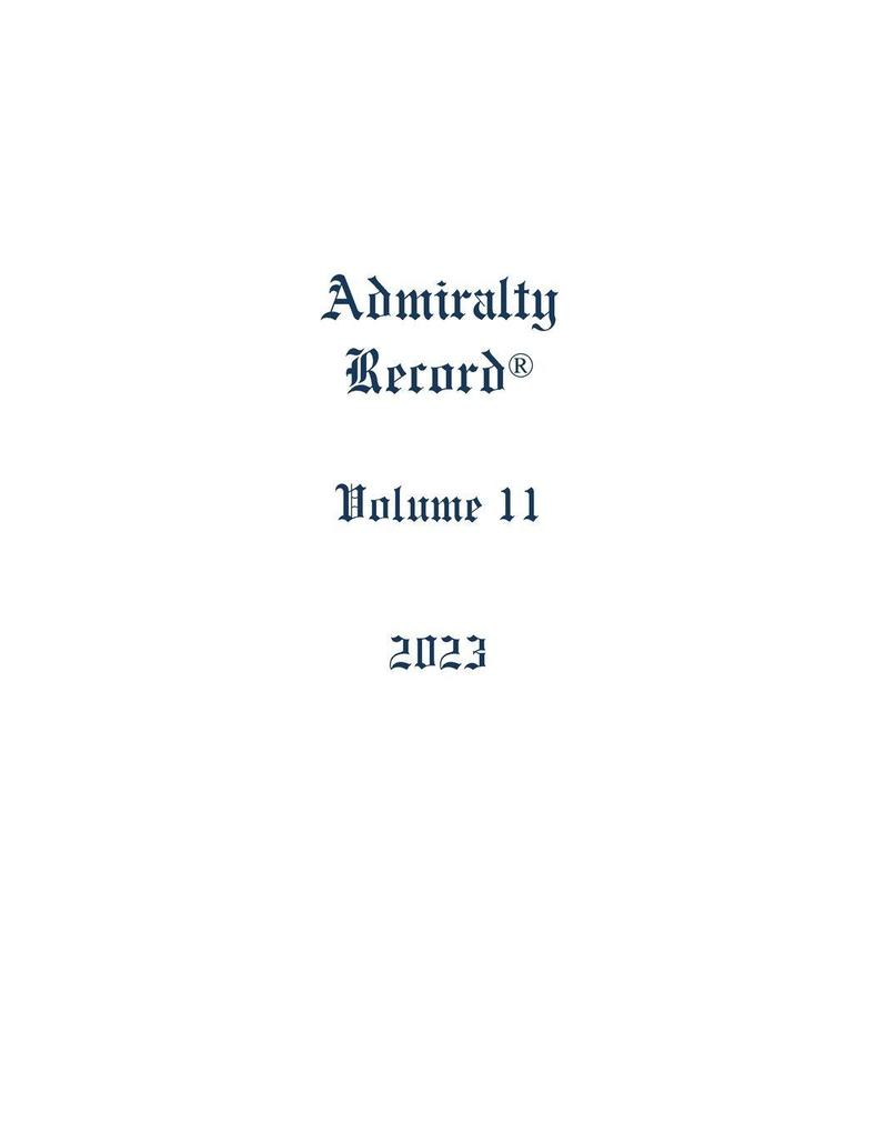 Admiralty Record® Volume 11 (2023)