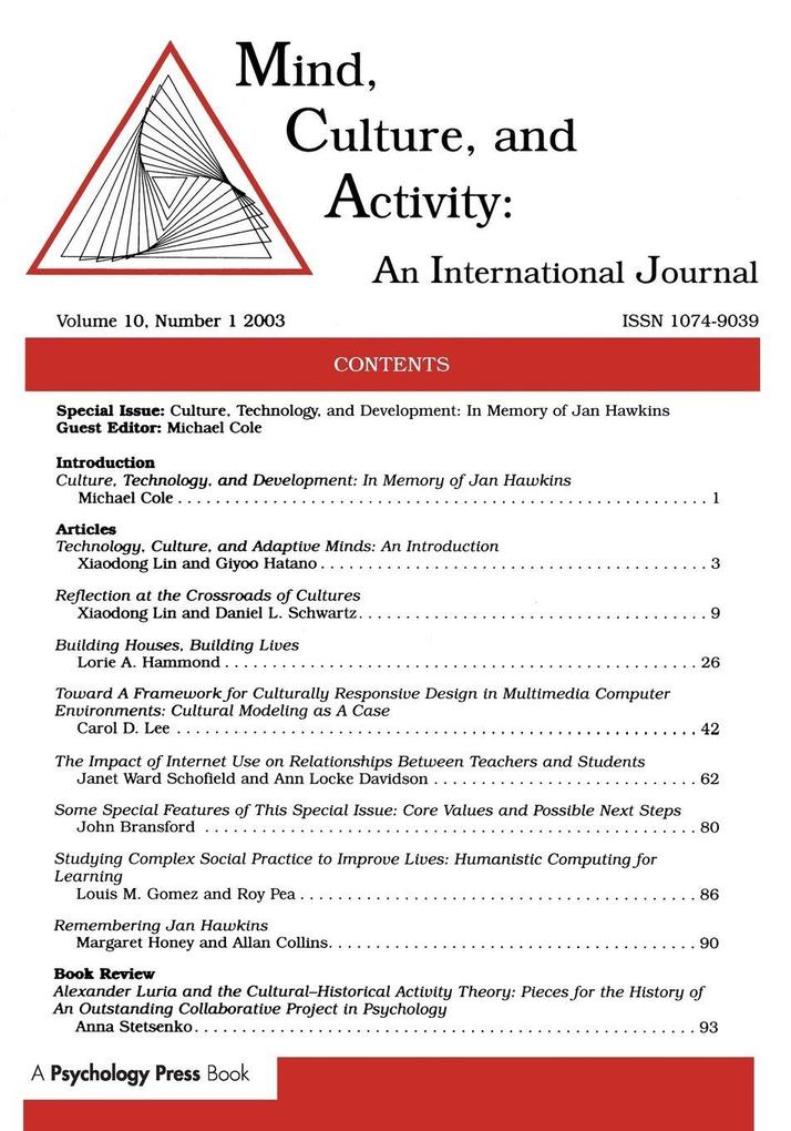 Culture Technology and Development