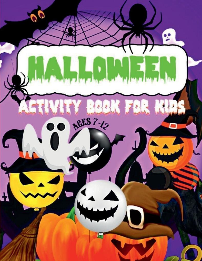 Halloween Activity Book for Kids Ages 7-12