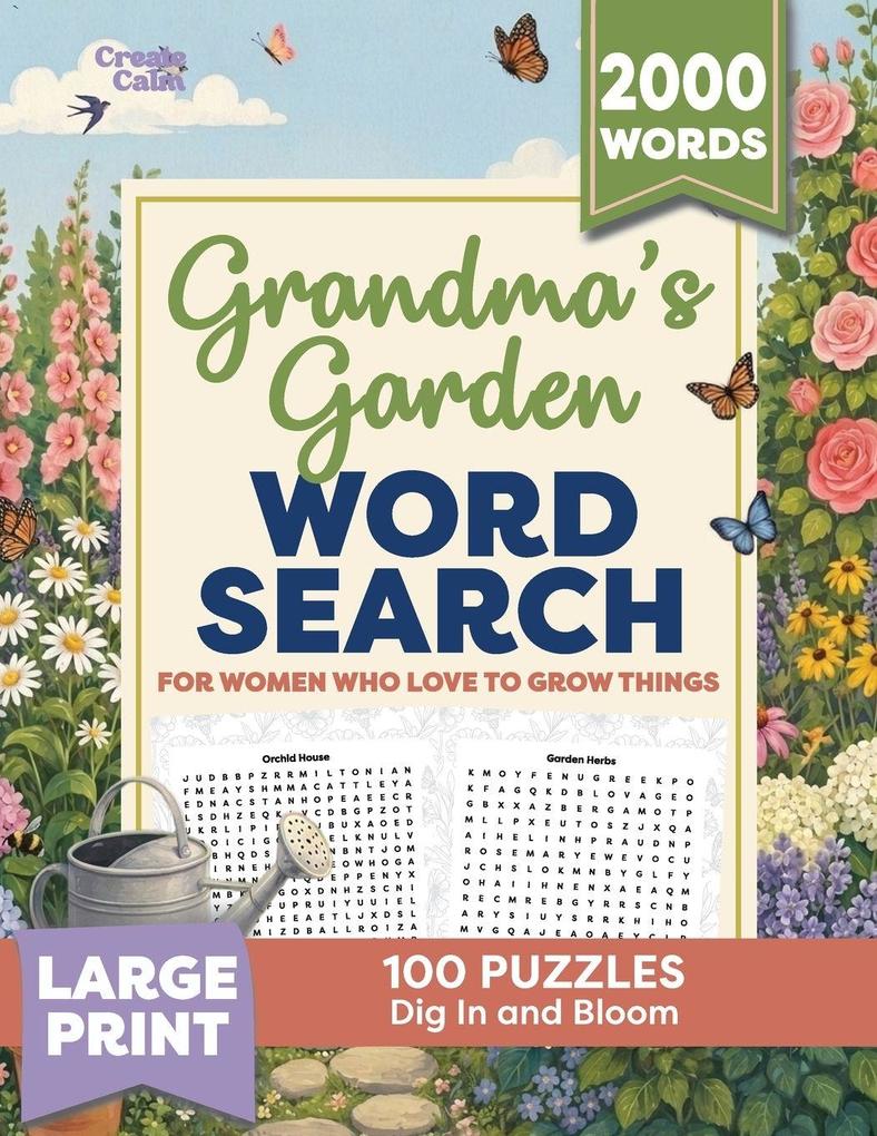 Grandma's Garden Word Search