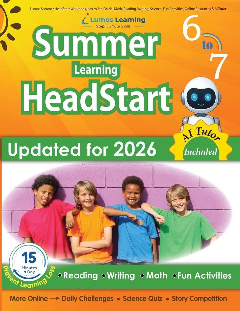 Lumos Summer HeadStart Workbook 6th to 7th Grade